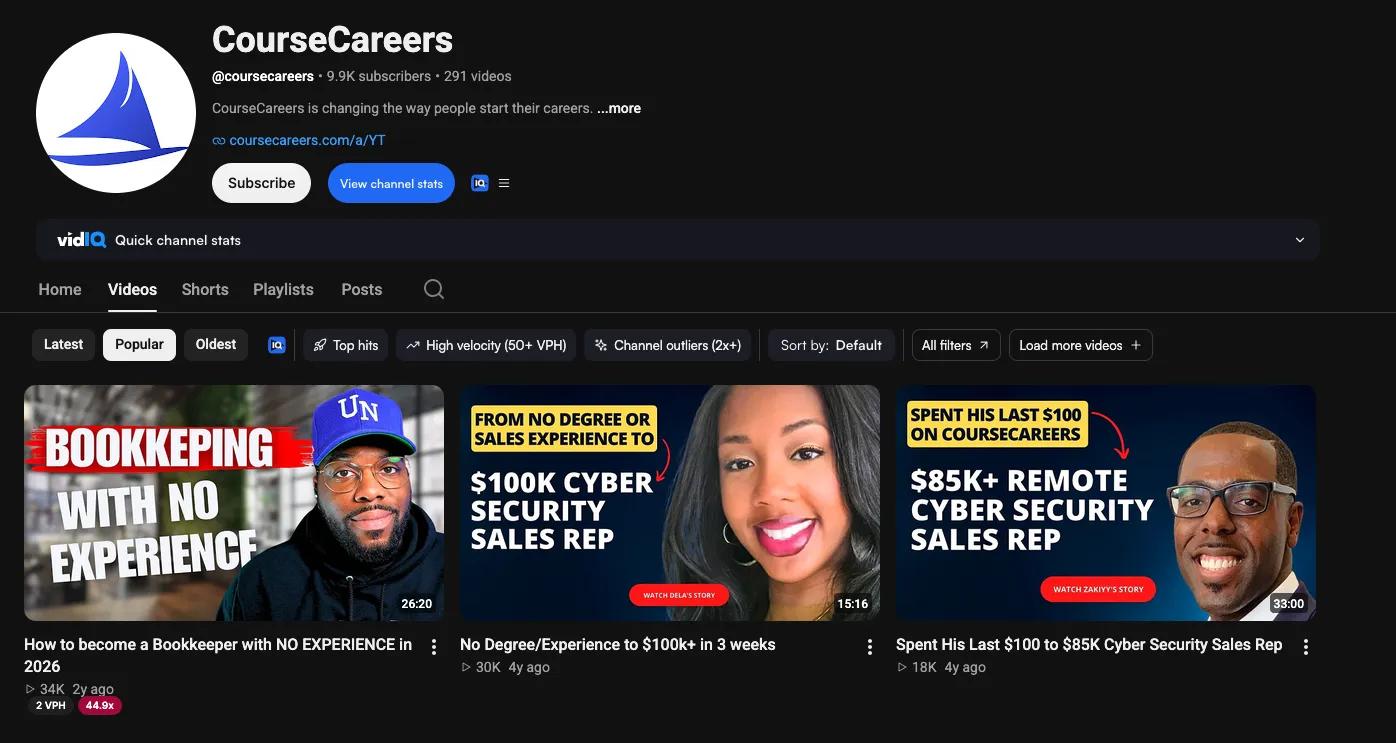 Campaign image for the CourseCareers partnership